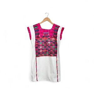 Santa Marguerite Embroidered Huipil Tunic Dress